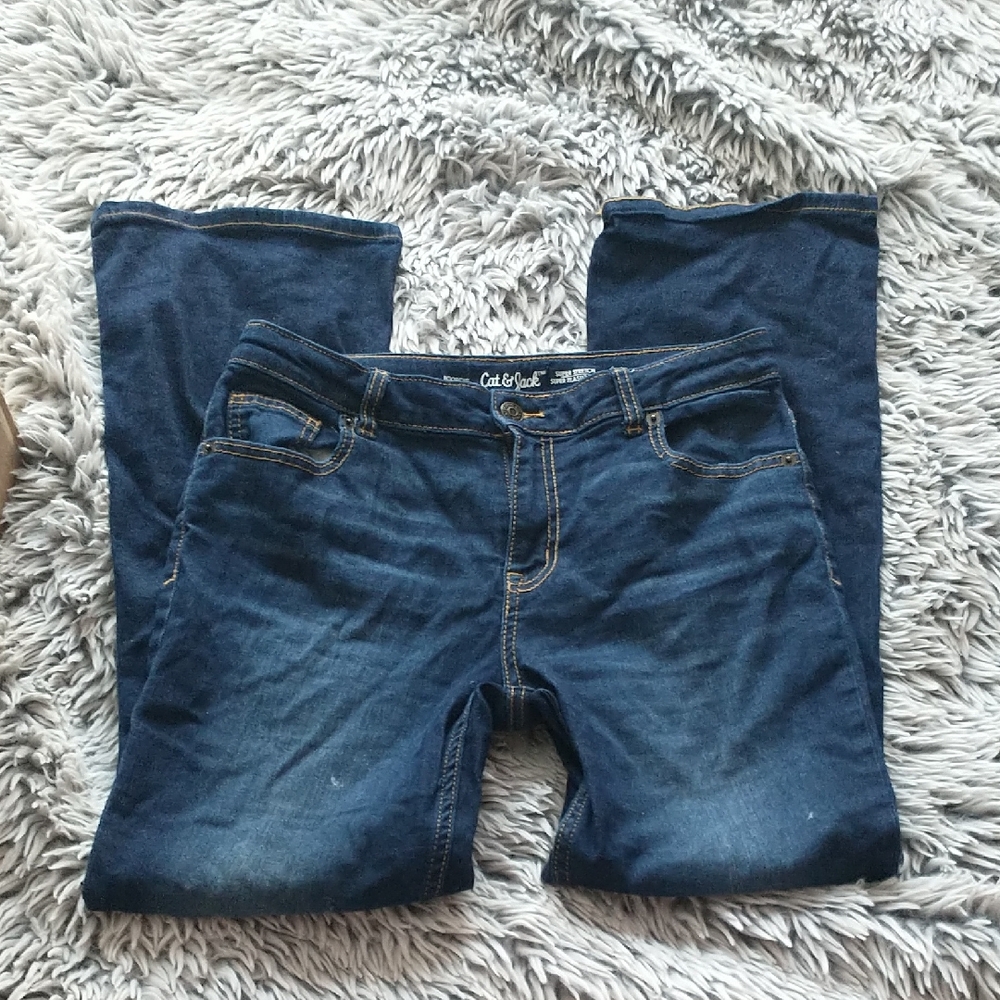 Cat & Jack Dark Blue Boot Cut Jeans